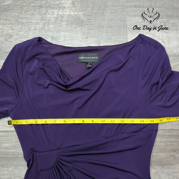 Connected Short Sleeve Bodycon Dress Size 6 - Picture 5 of 7